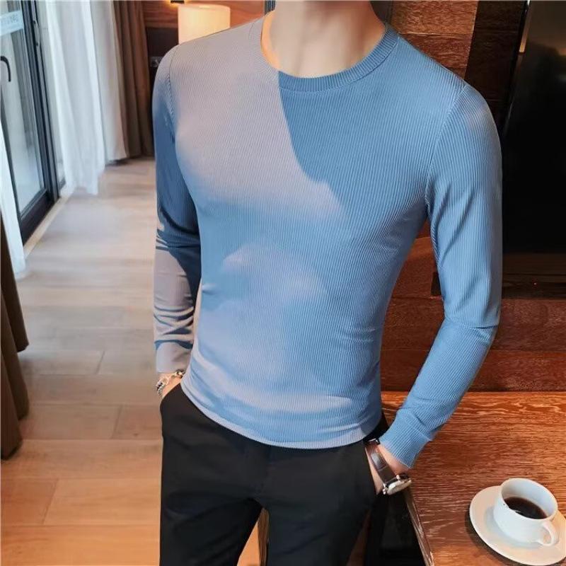 Men s Slim Fit Long Sleeve Solid Color T-Shirt - Trendy British Business Casual for Autumn/Winter. XL синій
Men s Slim Fit Long Sleeve Solid Color T-Shirt - Trendy British Business Casual for Autumn/Winter. XL синій