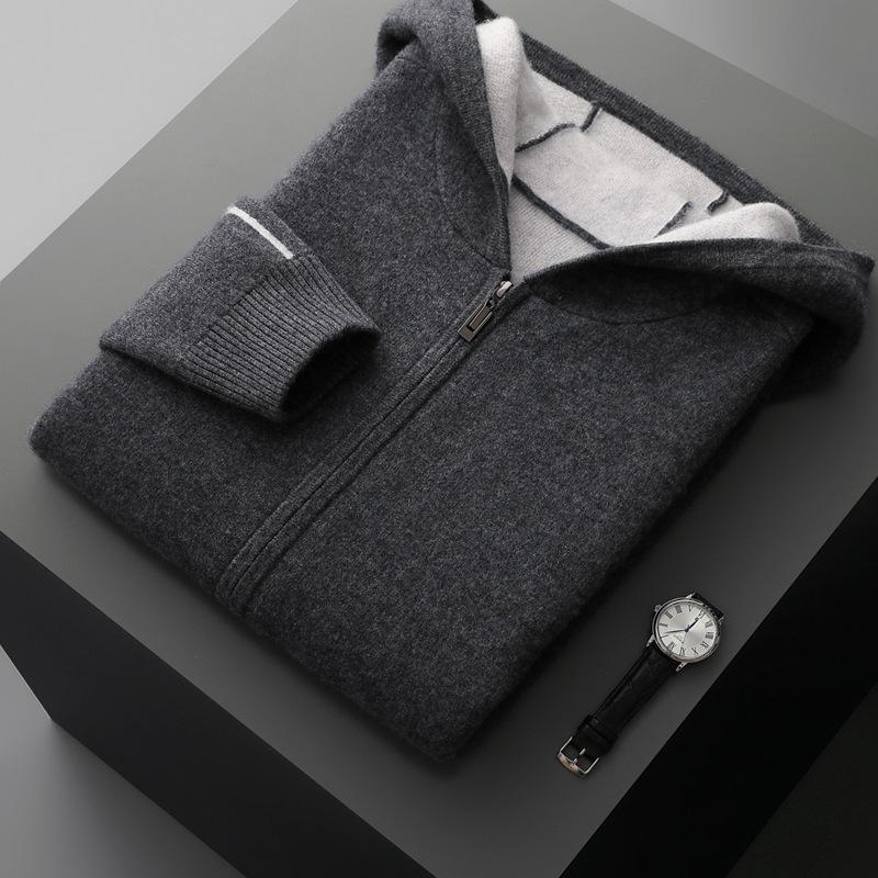 Men s Fashionable Hooded Cashmere Cardigan Sweater M темно-серого
Men s Fashionable Hooded Cashmere Cardigan Sweater M темно-серого