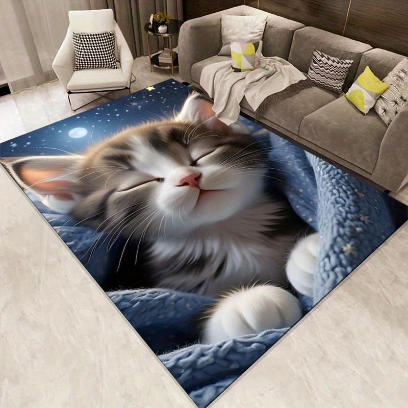 Soft Polyester Sleeping Kitten Print Area Rug - Non-Slip, Vibrant Starry Night Design, Cozy Floor Mat for Living Room or Bedroom 60x90cm
Soft Polyester Sleeping Kitten Print Area Rug - Non-Slip, Vibrant Starry Night Design, Cozy Floor Mat for Living Room or Bedroom 60x90cm