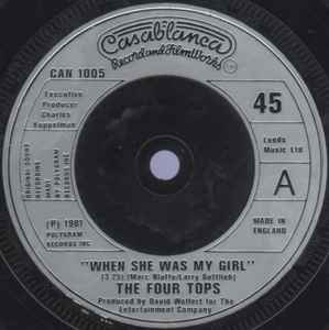 7inch Record FOUR TOPS - When She Was My Girl CAN1005 Casablanca 1981 UK Soul/Funk Used
7inch Record FOUR TOPS - When She Was My Girl CAN1005 Casablanca 1981 UK Soul/Funk Used