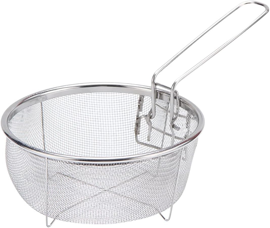 Deep Fry Basket with Detachable Handle for Frying, Serving Food - Fryer Basket - Round/9 Inch United States
Deep Fry Basket with Detachable Handle for Frying, Serving Food - Fryer Basket - Round/9 Inch United States