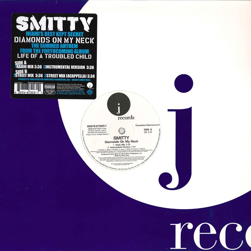 12inch Record SMITTY - Diamonds On My Neck 82876672031 J 2005 US Rap & Hip-Hop/R&B Used
12inch Record SMITTY - Diamonds On My Neck 82876672031 J 2005 US Rap & Hip-Hop/R&B Used