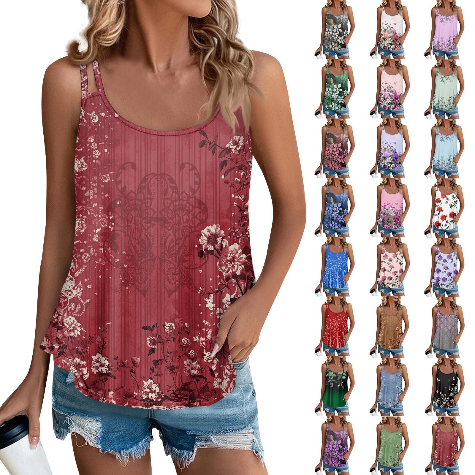 Женская майка для девочек, повседневный топ с принтом, топы без рукавов для женщин, свободные топы без рукавов, струящиеся
Женская майка для девочек, повседневный топ с принтом, топы без рукавов для женщин, свободные топы без рукавов, струящиеся