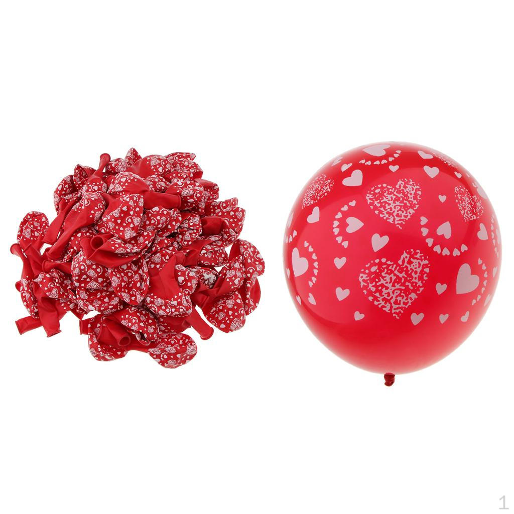 100 Pcs Hearts Printed Latex Balloon Wedding Engagement червоний
100 Pcs Hearts Printed Latex Balloon Wedding Engagement червоний