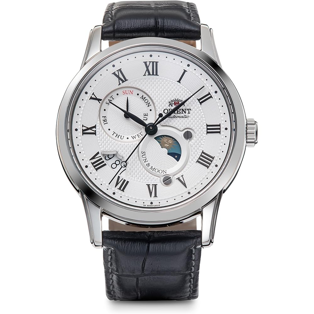 Автоматичний годинник Orient SUN & MOON, Механічний, з гарантією японського виробника, Класичний, RN-AK0005S, Чоловічий, Білий, Сріблястий
Автоматичний годинник Orient SUN & MOON, Механічний, з гарантією японського виробника, Класичний, RN-AK0005S, Чоловічий, Білий, Сріблястий
