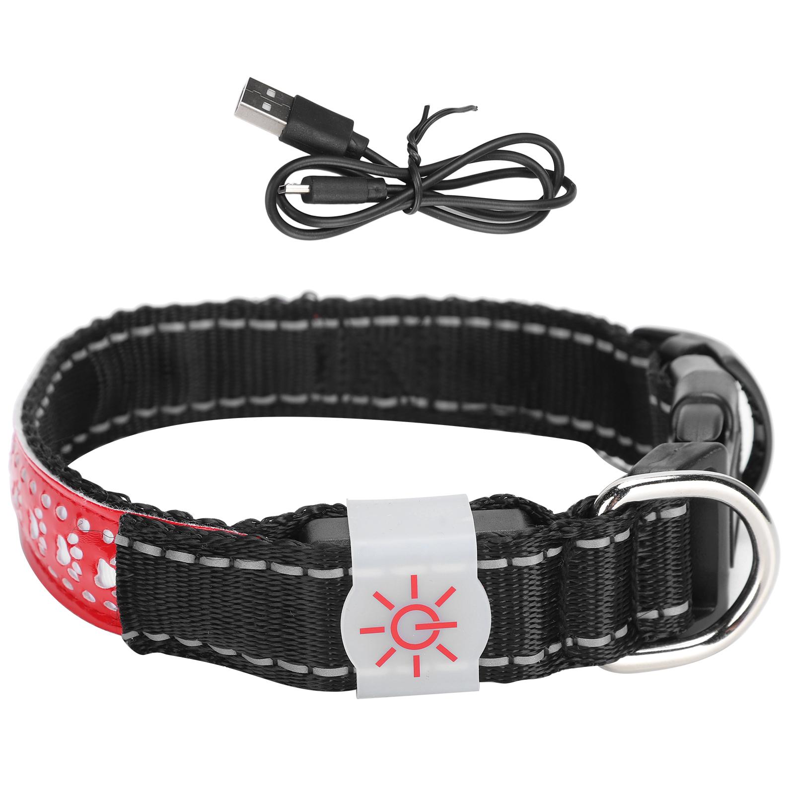 LED Pet Adjustable Collar USB Rechargeable Soft Dog Lighting Night Safety CollarRed Leather M M(for 4-6.5kg)
LED Pet Adjustable Collar USB Rechargeable Soft Dog Lighting Night Safety CollarRed Leather M M(for 4-6.5kg)