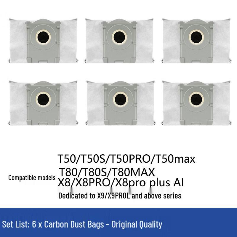 Aokewen 6-Pack Anti-bacterial Dust Bags for Ecovacs Robot Vacuums
Aokewen 6-Pack Anti-bacterial Dust Bags for Ecovacs Robot Vacuums