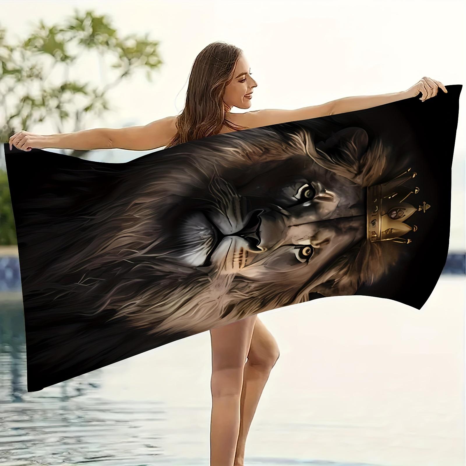 Crown Lion Microfiber Beach Towel, Super Absorbent Quick-Dry Soft Lightweight for Camping Beach W30*H60(CM)
Crown Lion Microfiber Beach Towel, Super Absorbent Quick-Dry Soft Lightweight for Camping Beach W30*H60(CM)