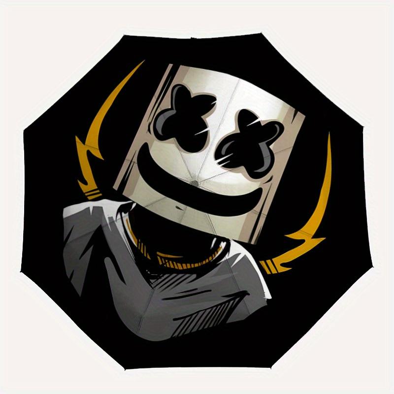 1pc Marshmello Mask Automatic Open/Close, Foldable Compact Umbrella with 8-Rib Shaft, Perfect Gift For Men And Women, Casual Style, Vibrant
1pc Marshmello Mask Automatic Open/Close, Foldable Compact Umbrella with 8-Rib Shaft, Perfect Gift For Men And Women, Casual Style, Vibrant