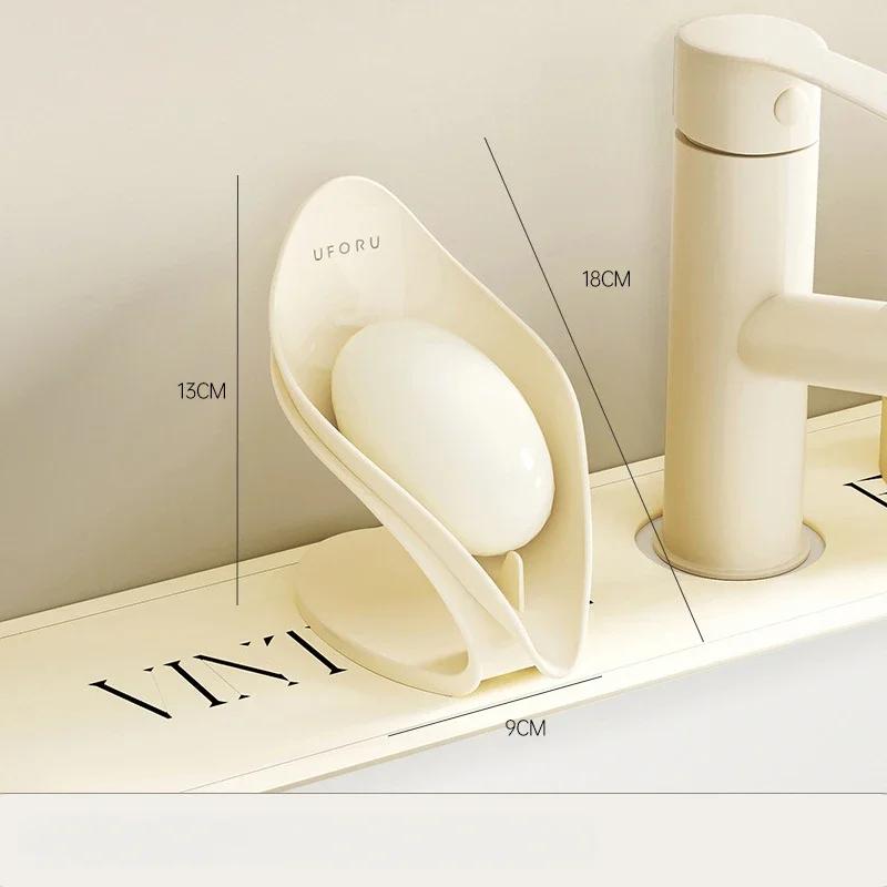 Modern Light Luxury Bathroom Soap Holder - Multi-Functional Countertop Storage Box with Self-Draining Design & Leak-Proof Base белый
Modern Light Luxury Bathroom Soap Holder - Multi-Functional Countertop Storage Box with Self-Draining Design & Leak-Proof Base белый