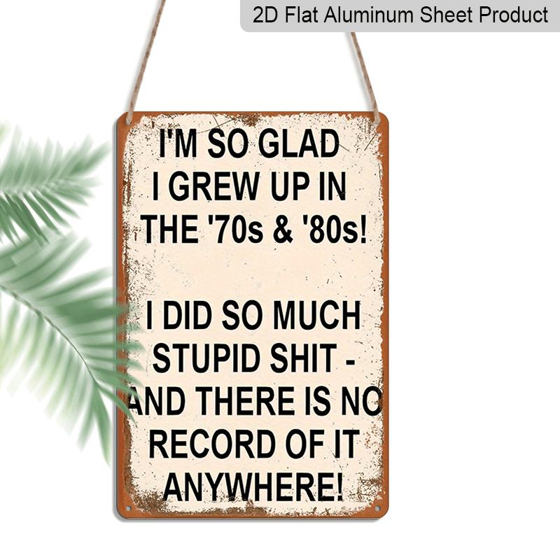 2D Flat Humorous and Rustic Aluminium Plaque, 8 * 12 Inch Retro 70s&80s Humorous Metal Decorative Sign, Hanging Plaque, Plaque Decorative Wall Art 20*30cm
2D Flat Humorous and Rustic Aluminium Plaque, 8 * 12 Inch Retro 70s&80s Humorous Metal Decorative Sign, Hanging Plaque, Plaque Decorative Wall Art 20*30cm