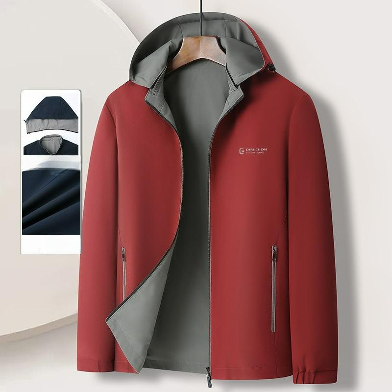 Double-sided Jacket Men s Outdoor Detachable Hat Spring and Autumn Tops Casual Loose Men s Jackets 195 червоний
Double-sided Jacket Men s Outdoor Detachable Hat Spring and Autumn Tops Casual Loose Men s Jackets 195 червоний
