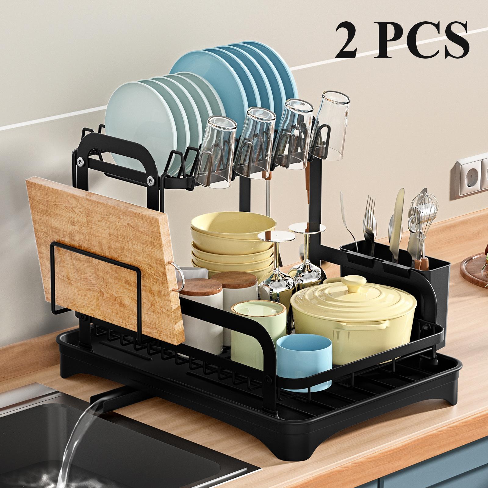 2 Tier Dish Bowl Drainer Storage Rack Kitchen Organizer with Drain Basket Countertop Dinnerware Organizer Drainboard 2 Tier
2 Tier Dish Bowl Drainer Storage Rack Kitchen Organizer with Drain Basket Countertop Dinnerware Organizer Drainboard 2 Tier