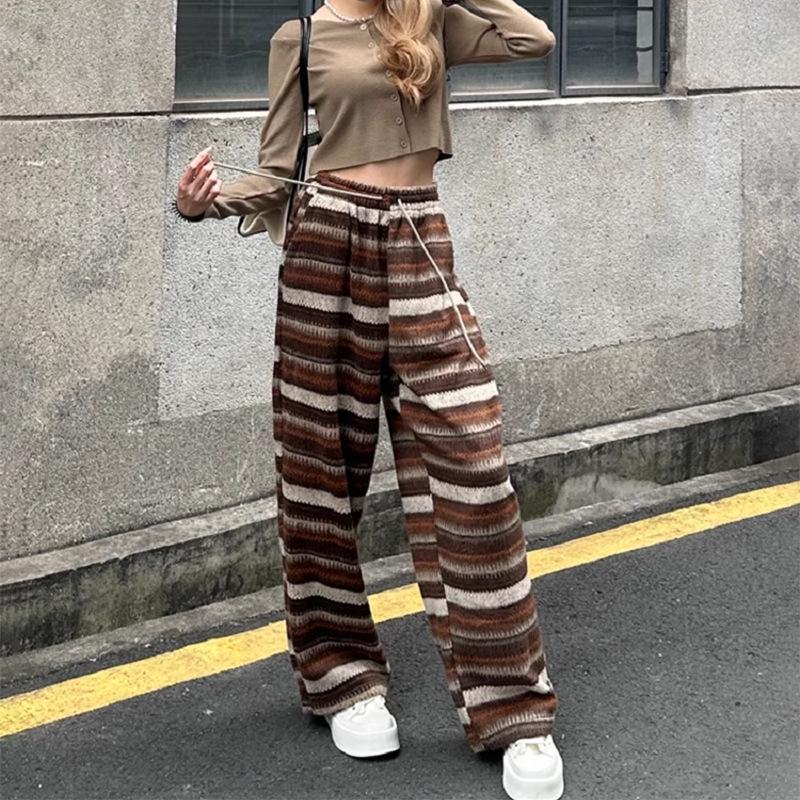Женские шерстяные брюки в полоску с высокой талией - 2025 Приталенные Свободные Широкие брюки Large кофейный
Женские шерстяные брюки в полоску с высокой талией - 2025 Приталенные Свободные Широкие брюки Large кофейный