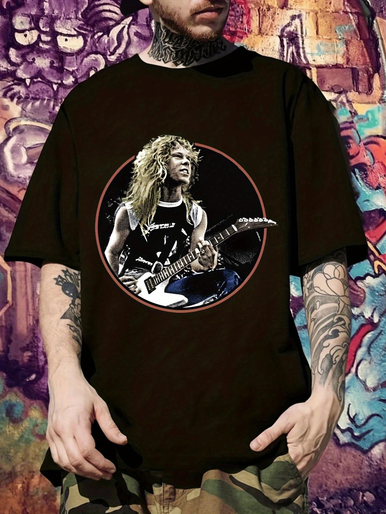 Heavy Metal Guitarist Graphic T-shirt - Casual Short Sleeve Crew Neck Tee with Vibrant Orange & Black Design M
Heavy Metal Guitarist Graphic T-shirt - Casual Short Sleeve Crew Neck Tee with Vibrant Orange & Black Design M