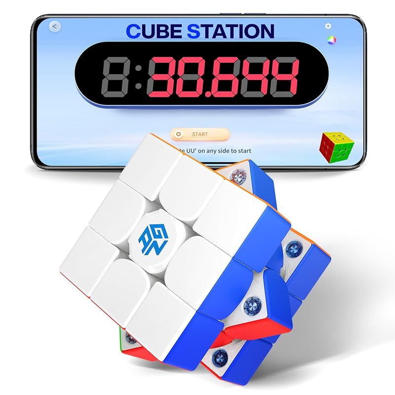 GAN 356 iCarry 2 Frosted official for competition 3x3 iCarry upgrade smart cube - iCarry2 With magnet Stickerless gun cube, Easy to turn magic cube
GAN 356 iCarry 2 Frosted official for competition 3x3 iCarry upgrade smart cube - iCarry2 With magnet Stickerless gun cube, Easy to turn magic cube