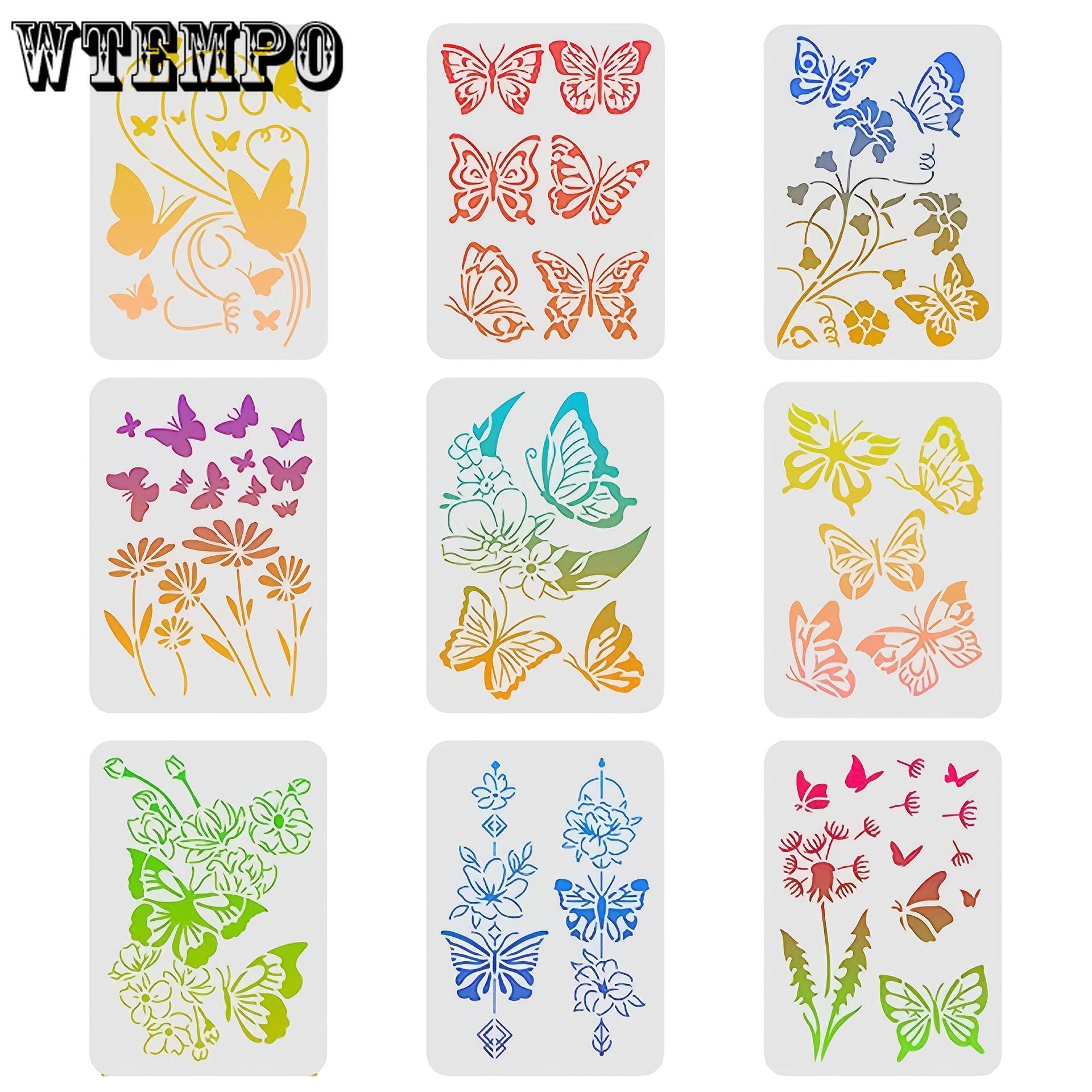 9pcs Butterfly Painting Template PET Hollow Painting Mold DIY Hand Drawn Graffiti Spray Painted Wall Painting Auxiliary Supplies 9pcs
9pcs Butterfly Painting Template PET Hollow Painting Mold DIY Hand Drawn Graffiti Spray Painted Wall Painting Auxiliary Supplies 9pcs