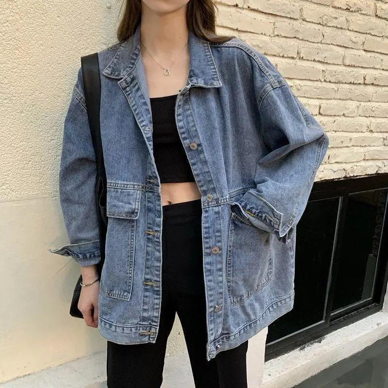 Spring and Autumn Vintage Chic Denim Jacket Loose Fit Versatile Student Top Trendy Women s Outerwear Korean Style XS чорний колір сірий
Spring and Autumn Vintage Chic Denim Jacket Loose Fit Versatile Student Top Trendy Women s Outerwear Korean Style XS чорний колір сірий