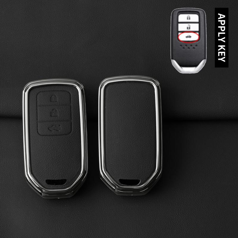 Metal Leather Car Key Case Cover For Honda Accord CRV CR-V URV UR-V Vezel City Civic Jazz BRV BR-V HRV HR-V Keychain Accessories чорний
Metal Leather Car Key Case Cover For Honda Accord CRV CR-V URV UR-V Vezel City Civic Jazz BRV BR-V HRV HR-V Keychain Accessories чорний