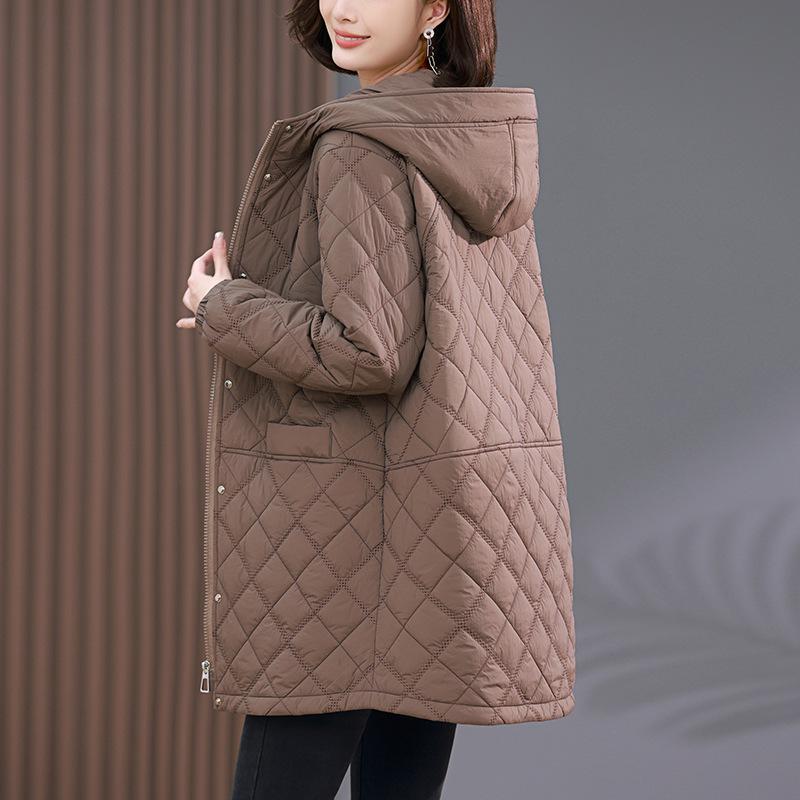 Women s Winter 2024 Diamond Pattern Hooded Down Cotton Coat for Middle-Aged Moms M (95-118 kg)
Women s Winter 2024 Diamond Pattern Hooded Down Cotton Coat for Middle-Aged Moms M (95-118 kg)