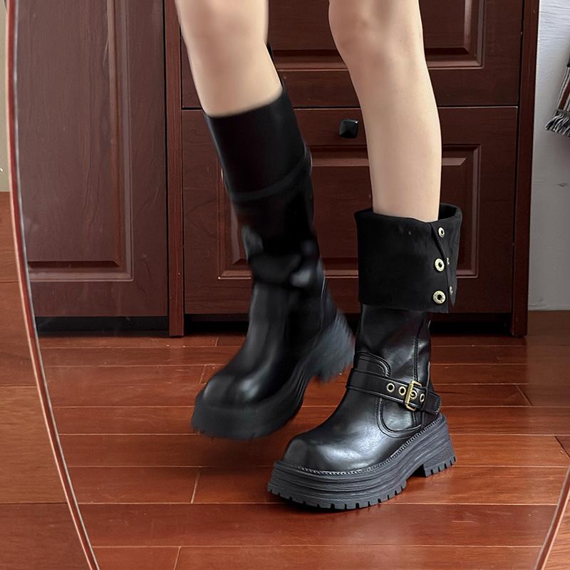 2025 autumn and winter college style retro fashion belt buckle adjustment long fashion boots two can t wear knee Martin boots women 39 чорний
2025 autumn and winter college style retro fashion belt buckle adjustment long fashion boots two can t wear knee Martin boots women 39 чорний