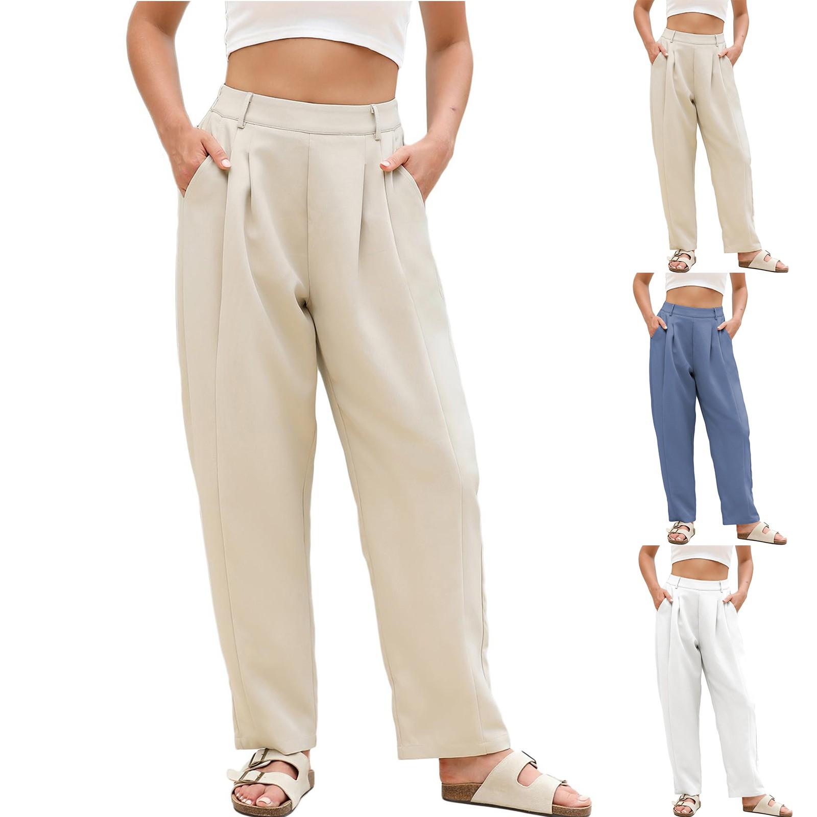 Womens Wide Leg Barrel Pants Elastic High Waisted Side Pocket Palazzo Trousers Business Work Casual Pants L чёрный
Womens Wide Leg Barrel Pants Elastic High Waisted Side Pocket Palazzo Trousers Business Work Casual Pants L чёрный