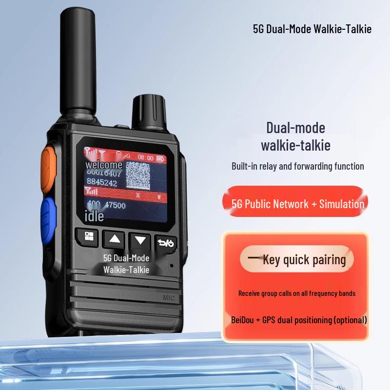 ZYD-F8 Dual-Mode 5G Handheld Walkie-Talkie, High-Power, 5000 km Range, Ideal for Nationwide Logistics and Outdoor Use. Others
ZYD-F8 Dual-Mode 5G Handheld Walkie-Talkie, High-Power, 5000 km Range, Ideal for Nationwide Logistics and Outdoor Use. Others