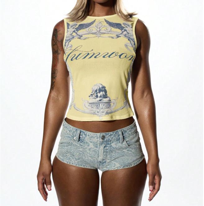 Sexy Summer See-Through Letter Print Street Style Hip Hop Crop Top for Women Size L
Sexy Summer See-Through Letter Print Street Style Hip Hop Crop Top for Women Size L