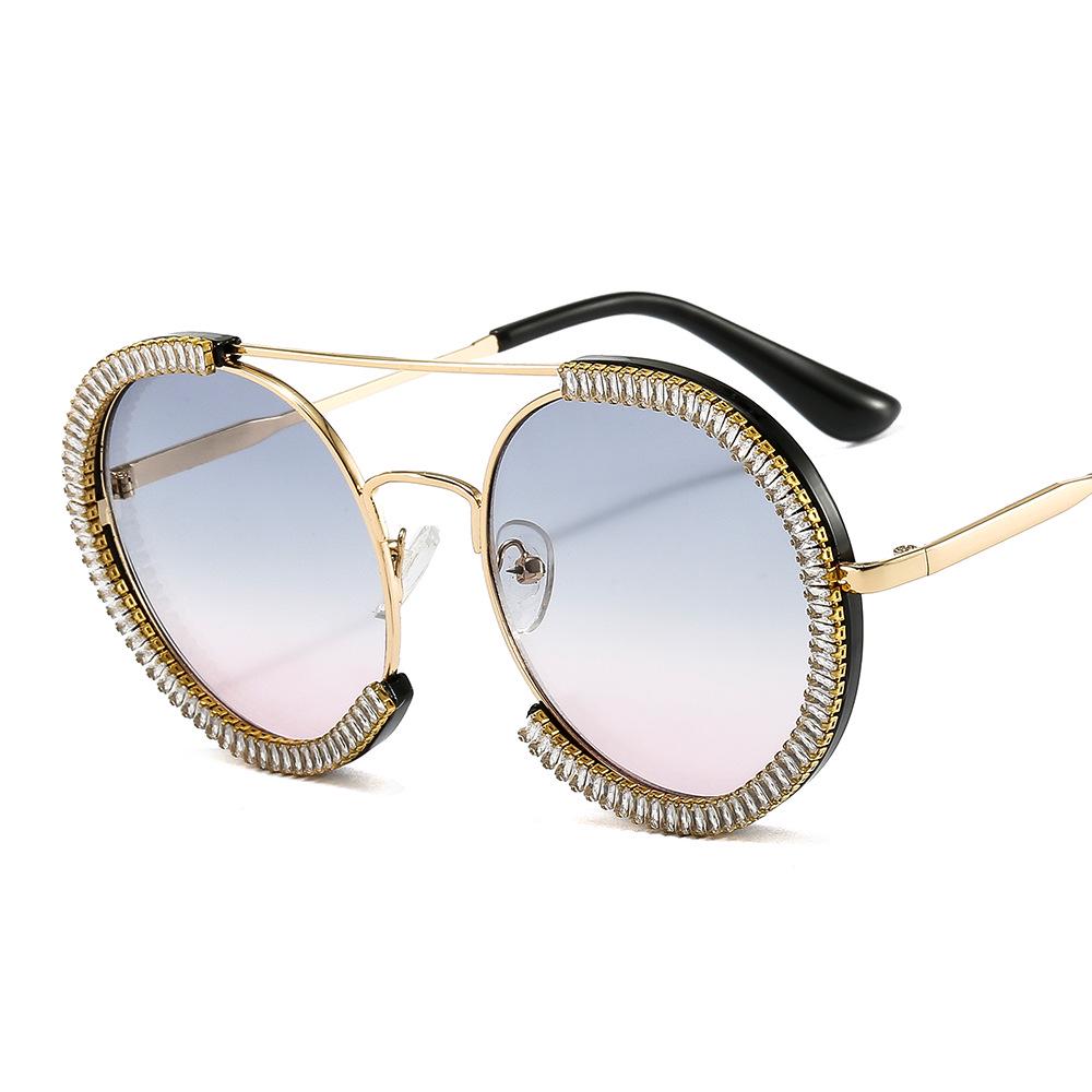 Women s Rhinestone Round Frame Trendy UV Sunglasses - 2020 Cross-Border European & American Style
Women s Rhinestone Round Frame Trendy UV Sunglasses - 2020 Cross-Border European & American Style