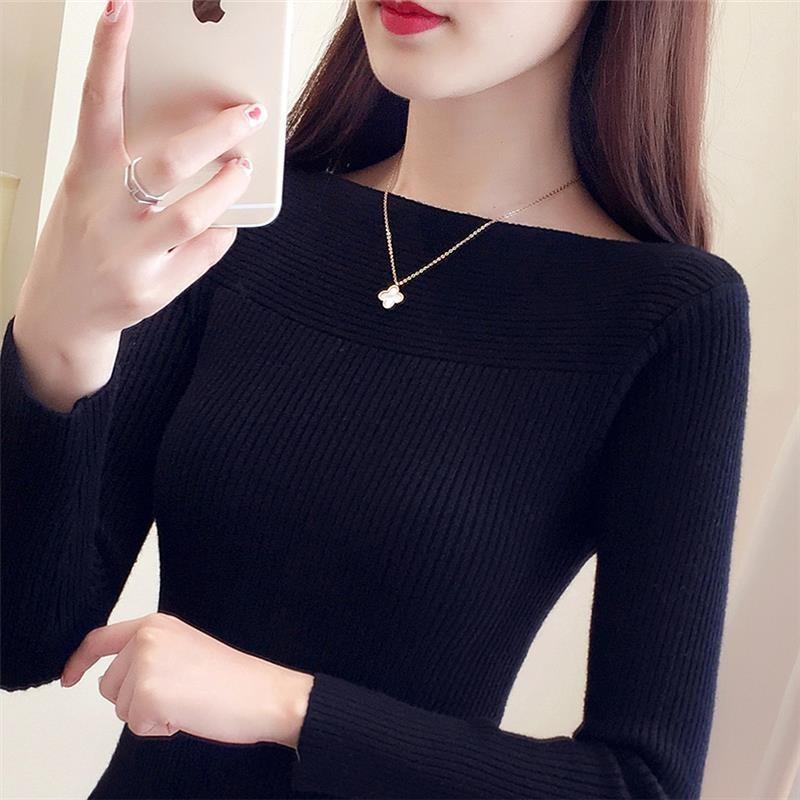 Autumn and Winter New Style One-line Collar Short Slim-fitting Sweater for Women Long-sleeved Threaded Pullover Sweater onesize чёрный
Autumn and Winter New Style One-line Collar Short Slim-fitting Sweater for Women Long-sleeved Threaded Pullover Sweater onesize чёрный