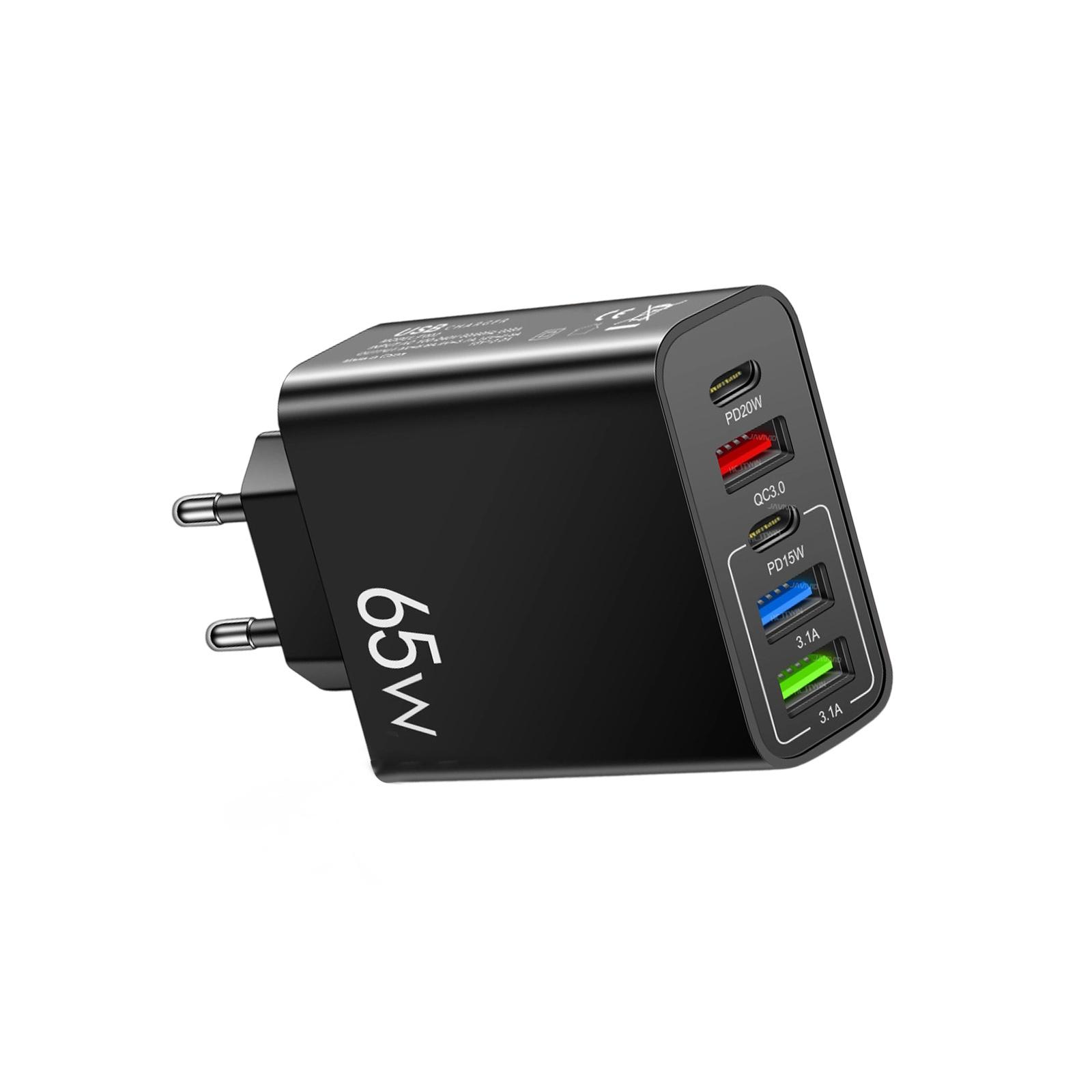 Various Device Charging Station 65W Compatible Powerful 5 Port Charging Device Plastic Texture for Phones and Laptops
Various Device Charging Station 65W Compatible Powerful 5 Port Charging Device Plastic Texture for Phones and Laptops