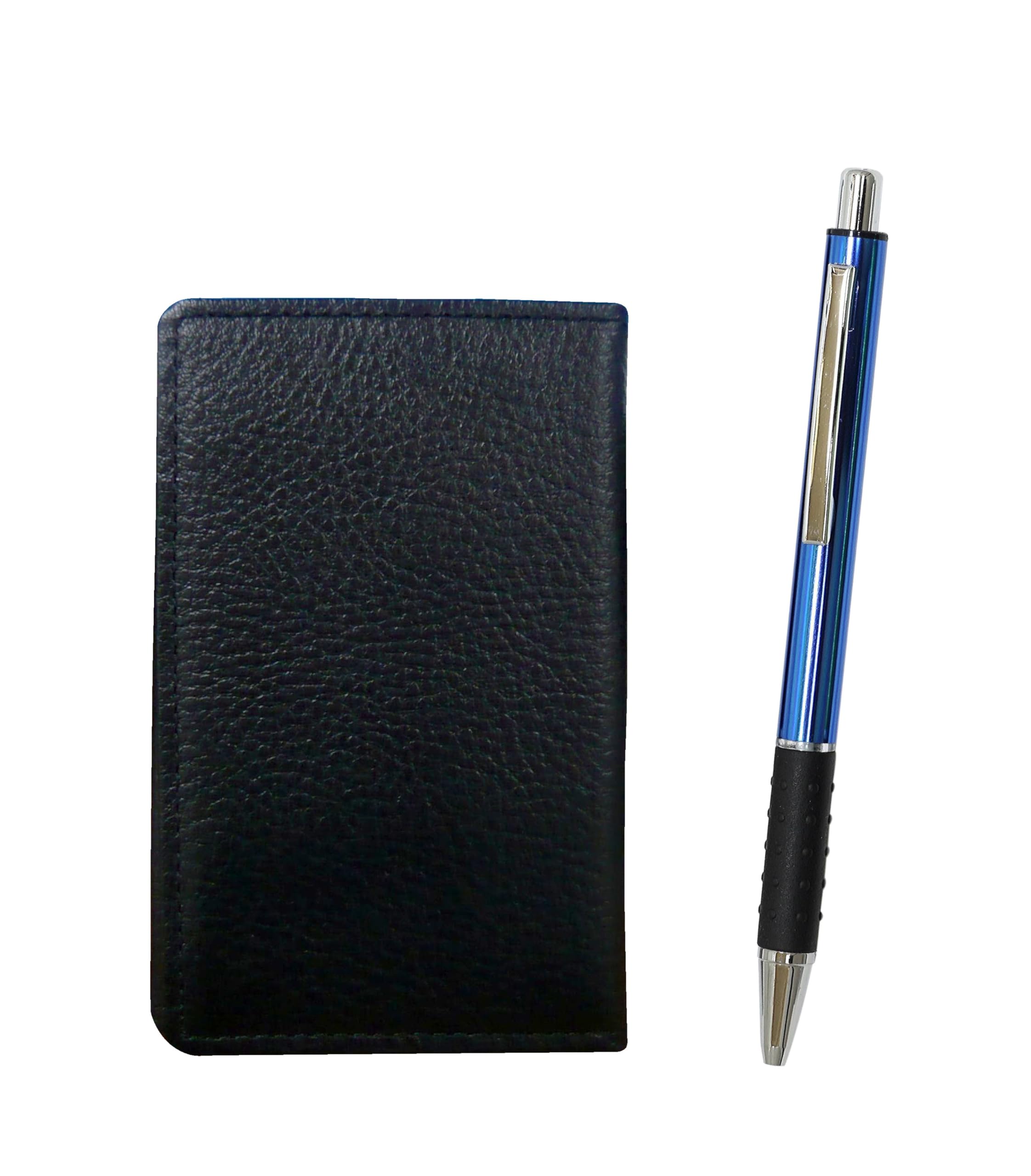 Grained cowhide black business card holder metal pitch grip ballpoint pen set blue & MEIB-WZ2067BP-L
Grained cowhide black business card holder metal pitch grip ballpoint pen set blue & MEIB-WZ2067BP-L