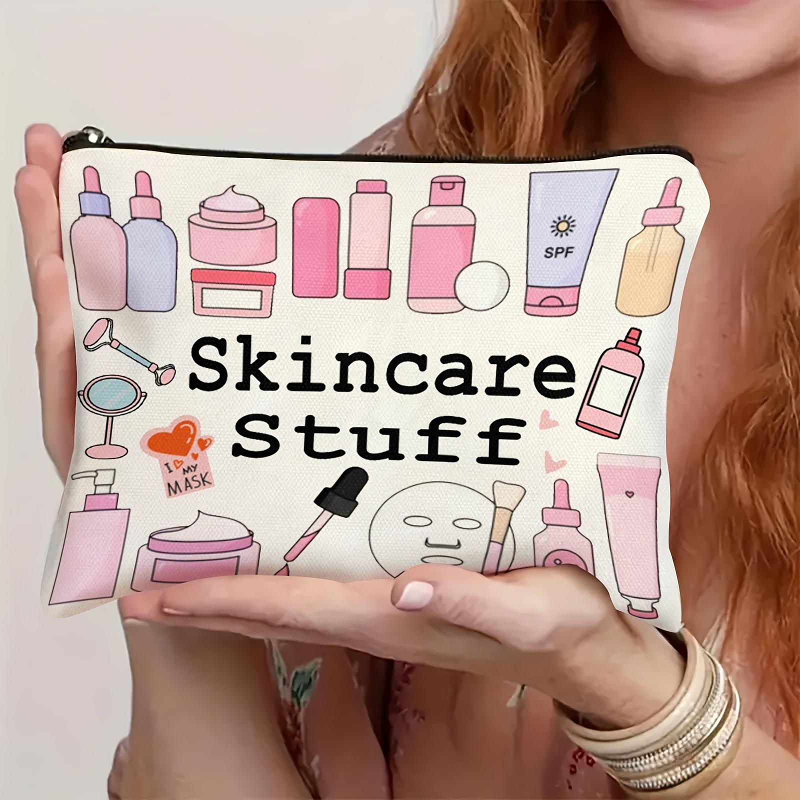 1pc Fashionable Skincare Stuff Travel Cosmetic Bag - Durable Zipper, Odorless, Lightweight Design for Men&Women,for Toiletries
1pc Fashionable Skincare Stuff Travel Cosmetic Bag - Durable Zipper, Odorless, Lightweight Design for Men&Women,for Toiletries