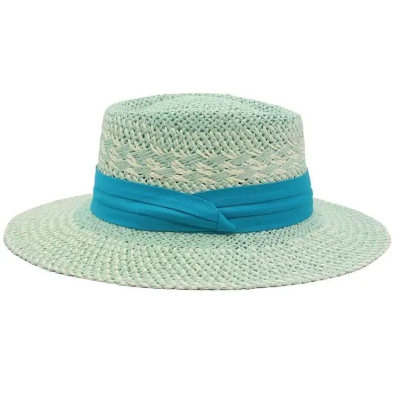 Summer Women s Straw Hat Ladies Luxury Fashion Sun Protection Beach Hat French Panama Bump Top Wide Brim Raff Cap 56-58 cm зелений
Summer Women s Straw Hat Ladies Luxury Fashion Sun Protection Beach Hat French Panama Bump Top Wide Brim Raff Cap 56-58 cm зелений
