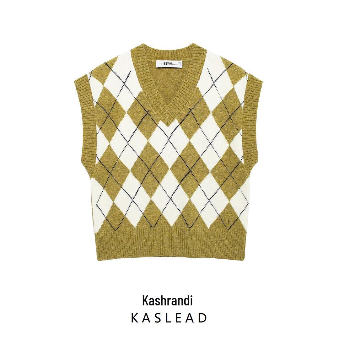 Spring 2025 European & American Style Diamond Pattern Jacquard Knit Vest for Women Small
Spring 2025 European & American Style Diamond Pattern Jacquard Knit Vest for Women Small