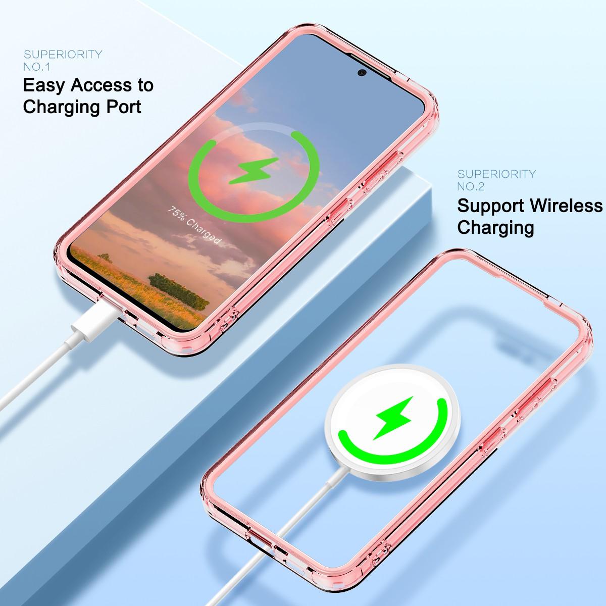 For Samsung Galaxy S25 Case Compatible with MagSafe PC+TPU Clear Phone Cover with PET Screen Film Blue
For Samsung Galaxy S25 Case Compatible with MagSafe PC+TPU Clear Phone Cover with PET Screen Film Blue