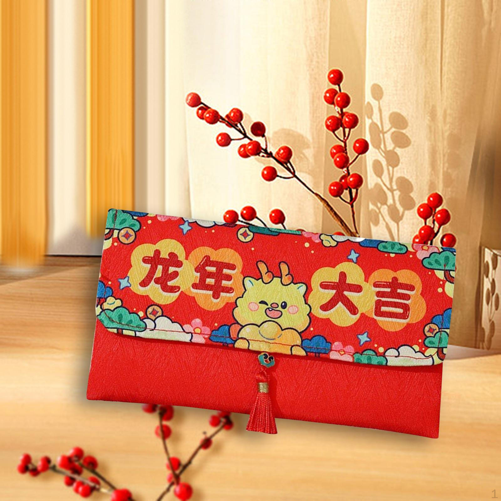 Money Envelope Hong Bao Traditional Fabric Dragon Chinese Year Red Graduation for style A
Money Envelope Hong Bao Traditional Fabric Dragon Chinese Year Red Graduation for style A