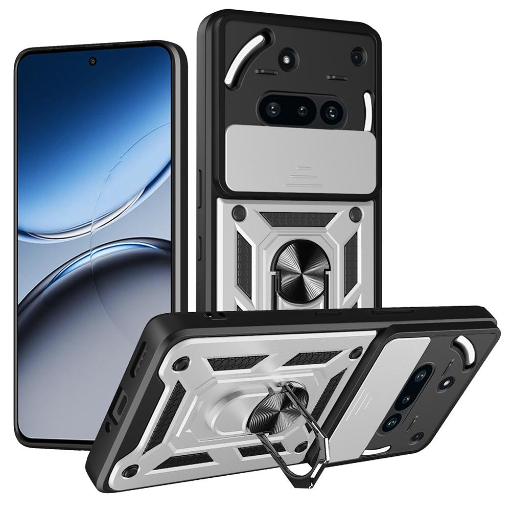 AMORUS для Nothing Phone (3а) Чохол-підставка PC + TPU для телефону зі слайдером для камери G
AMORUS для Nothing Phone (3а) Чохол-підставка PC + TPU для телефону зі слайдером для камери G