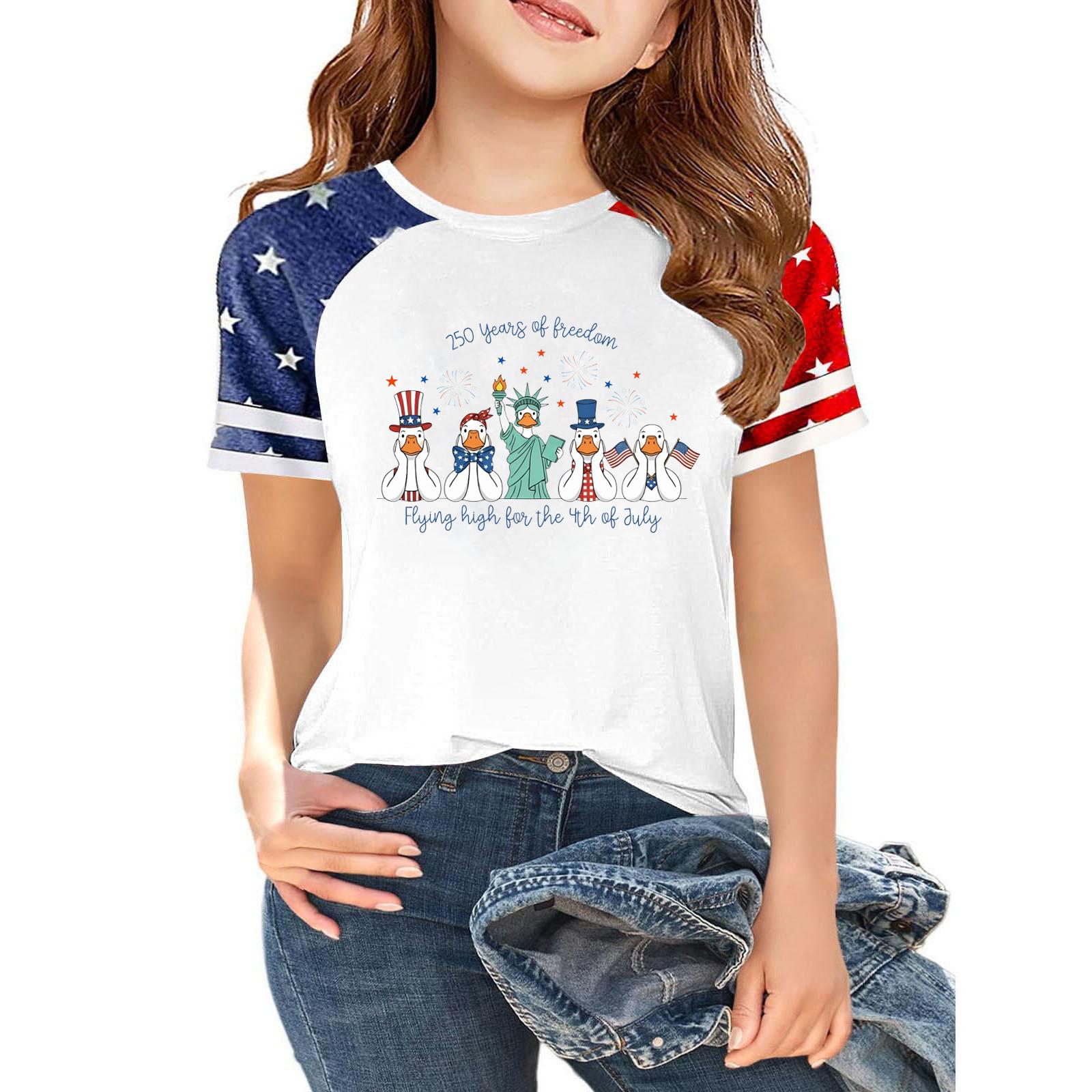 Kids Independence Day Graphic T-Shirt 250 Years Celebration 1776-2026 Short Sleeve Crew Neck Casual Tee with Patriotic Print 140
Kids Independence Day Graphic T-Shirt 250 Years Celebration 1776-2026 Short Sleeve Crew Neck Casual Tee with Patriotic Print 140