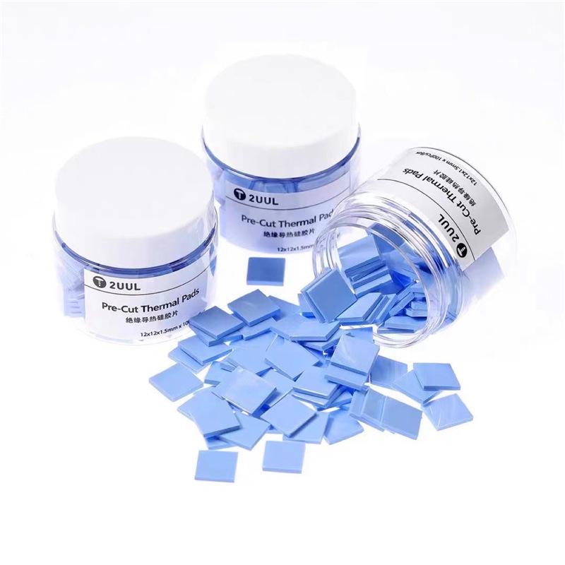 2UUL Thermal Conductive Silicone Pad Set, 100 Pieces, for Motherboard/Circuit Board Insulation Standard
2UUL Thermal Conductive Silicone Pad Set, 100 Pieces, for Motherboard/Circuit Board Insulation Standard