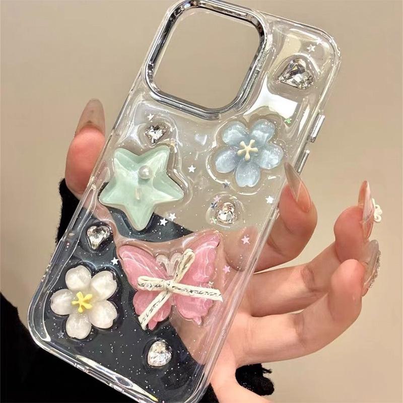 For IPhone16promax Butterfly Glue Star Mobile Phone Case for Apple 17 Transparent Women s Model 15pro Japanese Style For iPhone 7/8/SE 2020
For IPhone16promax Butterfly Glue Star Mobile Phone Case for Apple 17 Transparent Women s Model 15pro Japanese Style For iPhone 7/8/SE 2020