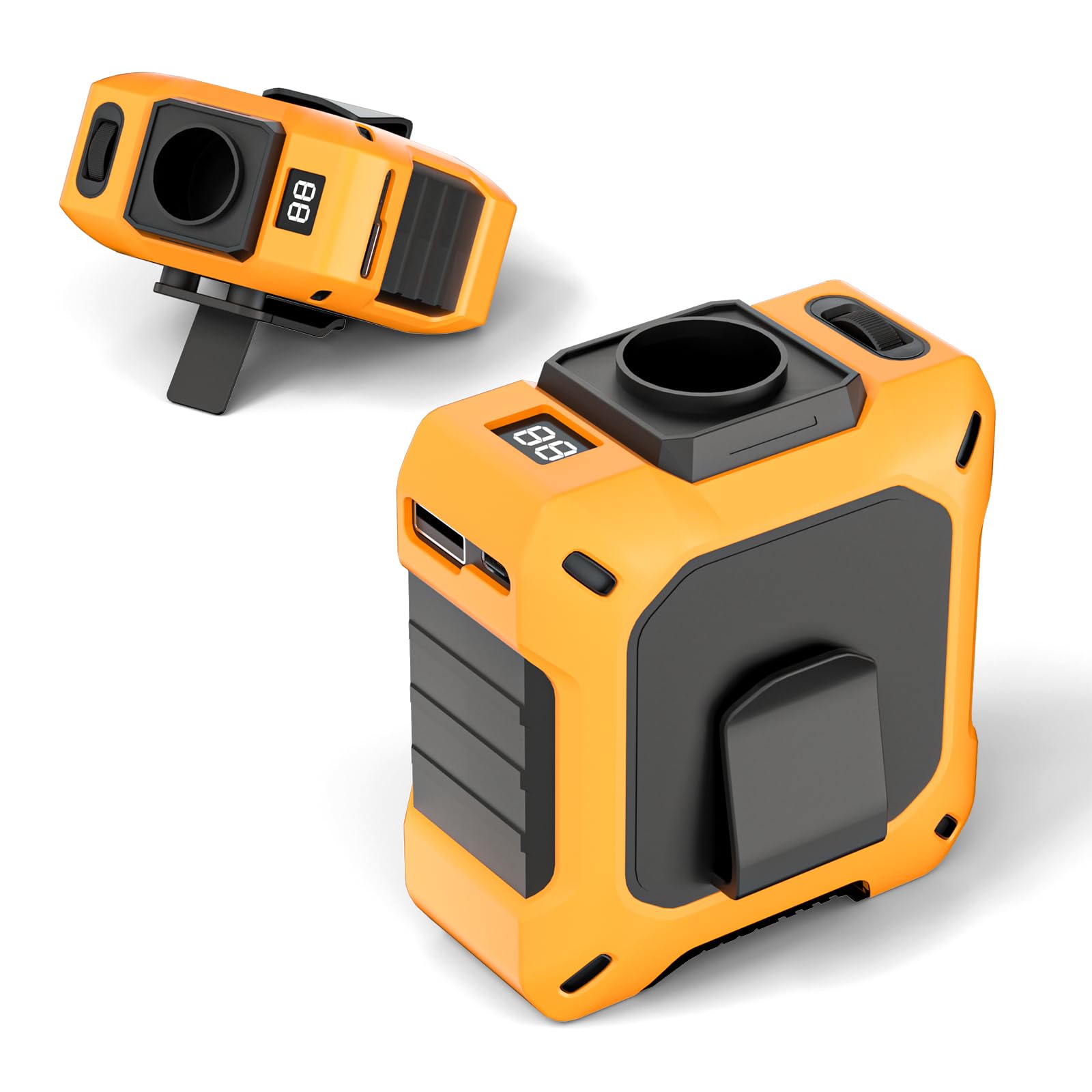 Belt waist wind speed stepless 8000mAh large 26 hours 18850RPM brushless LED remaining speed outdoor prevention instruction manual Orange fan, помаранчевий
Belt waist wind speed stepless 8000mAh large 26 hours 18850RPM brushless LED remaining speed outdoor prevention instruction manual Orange fan, помаранчевий