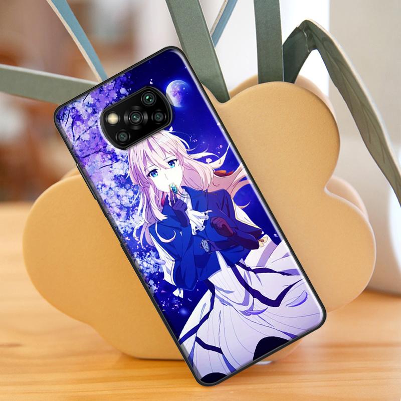 Аниме фиолетовый Evergarden для POCO X3 GT F1 F2 F3 M3 M4 X3 Pro чехол для телефона Xiaomi Mi 11T Pro 10T 11 Lite Coque POCO M4 Pro