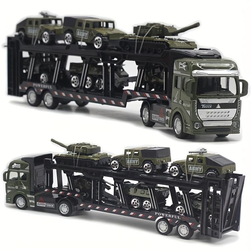 6-in-1 Military Truck Vehicle Alloy Toy Set Alloy Transport Truck with 6 Alloy Vehicles Detachable Front Car Ornament Birthday Gift for Kids
6-in-1 Military Truck Vehicle Alloy Toy Set Alloy Transport Truck with 6 Alloy Vehicles Detachable Front Car Ornament Birthday Gift for Kids