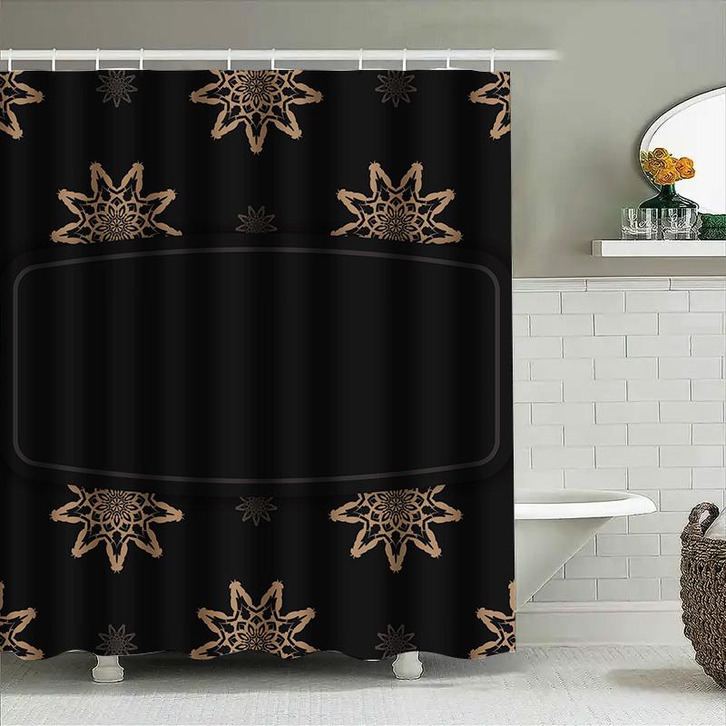 Black Gold Shower Curtain Set With Decorative Stars Luxury Pattern Bathroom Shower Room Waterproof Liner For Home Decoration (18 W60H190(CM)-1 Pcs
Black Gold Shower Curtain Set With Decorative Stars Luxury Pattern Bathroom Shower Room Waterproof Liner For Home Decoration (18 W60H190(CM)-1 Pcs
