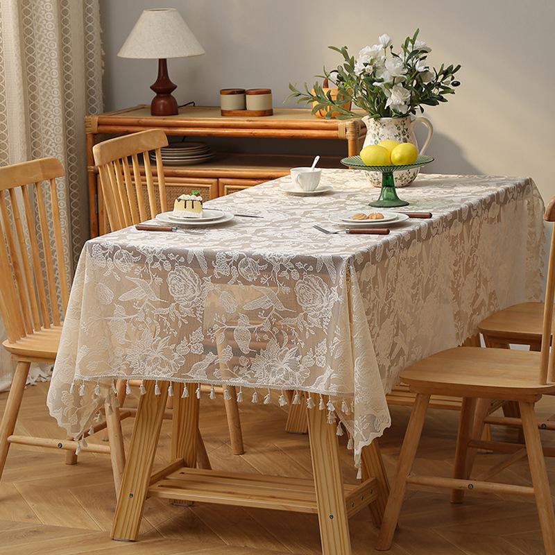 Modern Nordic Lace Tassel Tablecloth Rectangle Dining Table Cover Floral Decorative Table Cloth for Home Kitchen Party Decor 140x100cm
Modern Nordic Lace Tassel Tablecloth Rectangle Dining Table Cover Floral Decorative Table Cloth for Home Kitchen Party Decor 140x100cm