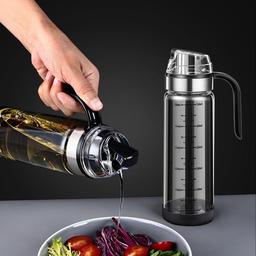 Automatic Opening Glass Storage Bottles Leak-proof Design Oil Spray Bottle Creative Kitchen Tools 450ml
Automatic Opening Glass Storage Bottles Leak-proof Design Oil Spray Bottle Creative Kitchen Tools 450ml