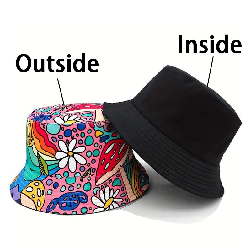 Bocca Cartoon Mushroom Bucket Hat Flower Graffiti FisherUnisex Hats Double Sides Panama Cap Caps For Unisex Women Outdoor Summer Beach 56-58cm
Bocca Cartoon Mushroom Bucket Hat Flower Graffiti FisherUnisex Hats Double Sides Panama Cap Caps For Unisex Women Outdoor Summer Beach 56-58cm