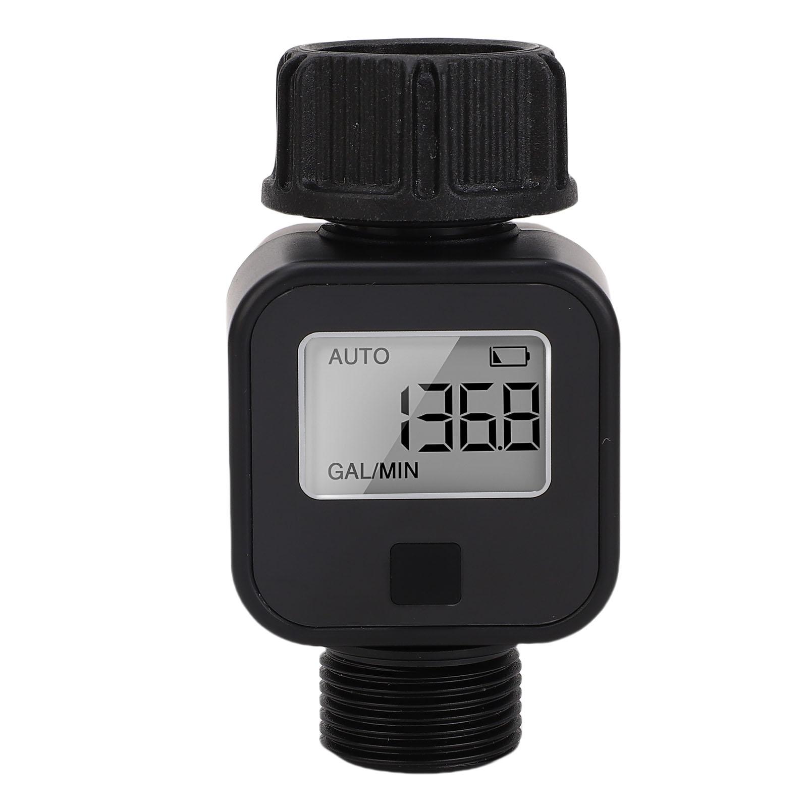 Waterflow Meter Digital 34in Thread Female to Male IPX5 Water Proof for Garden Hose Watering RV
Waterflow Meter Digital 34in Thread Female to Male IPX5 Water Proof for Garden Hose Watering RV