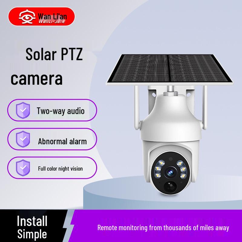 Solar-Powered Wireless HD Surveillance Camera with Full-Color Outdoor Alarm WiFi - 3MP
Solar-Powered Wireless HD Surveillance Camera with Full-Color Outdoor Alarm WiFi - 3MP